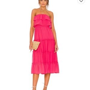 Revolve 1.State Elegant Pink Strapless Dress